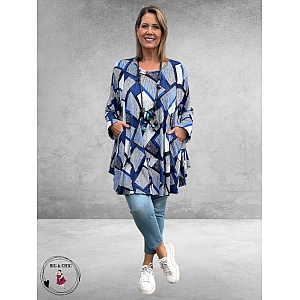 AKH Big Shirt OhReally Blauw Multi